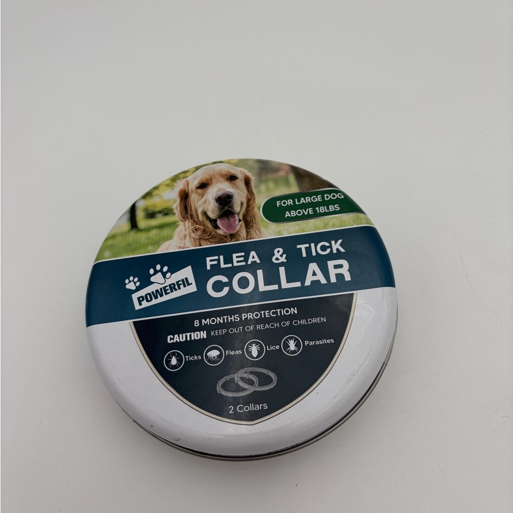 Flea & Tick Collar for Large Dogs - Blue/White